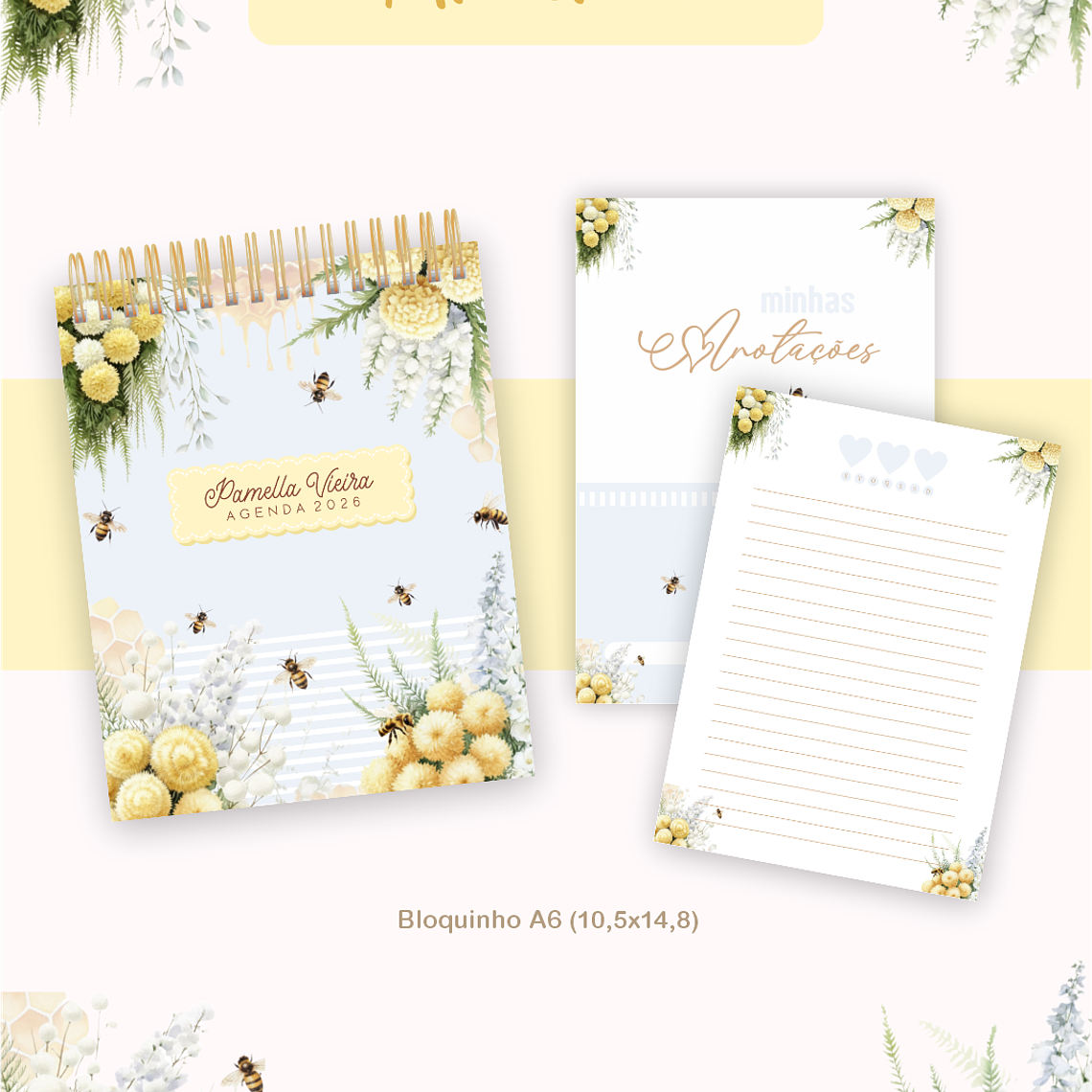 Arquivo Encadernação Coleção Abelhas 2026 - Pamella Vieira 7