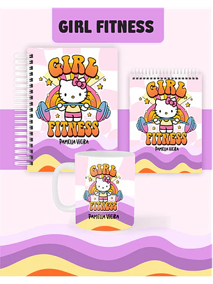 Arquivo Encadernação Coleção Hello Kitty Girl Fitness - Pamella Vieira