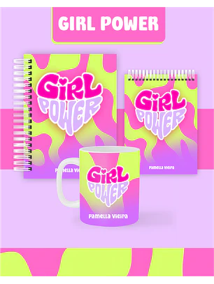 Arquivo Encadernação Coleção Girl Power- Pamella Vieira