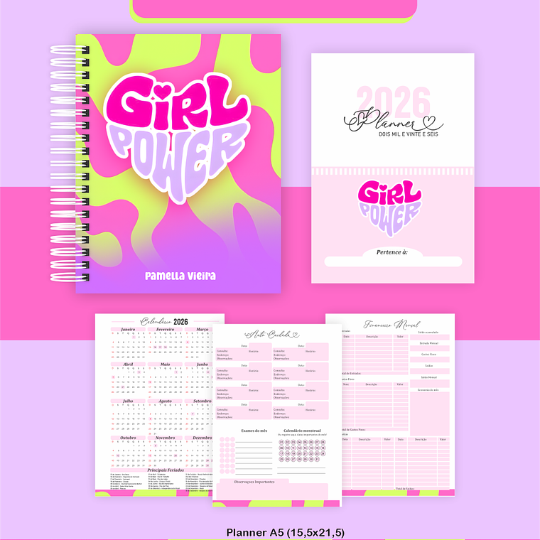 Arquivo Encadernação Coleção Girl Power- Pamella Vieira 2