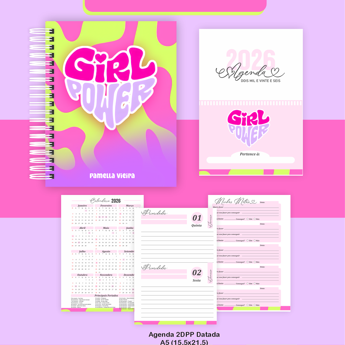 Arquivo Encadernação Coleção Girl Power- Pamella Vieira 3
