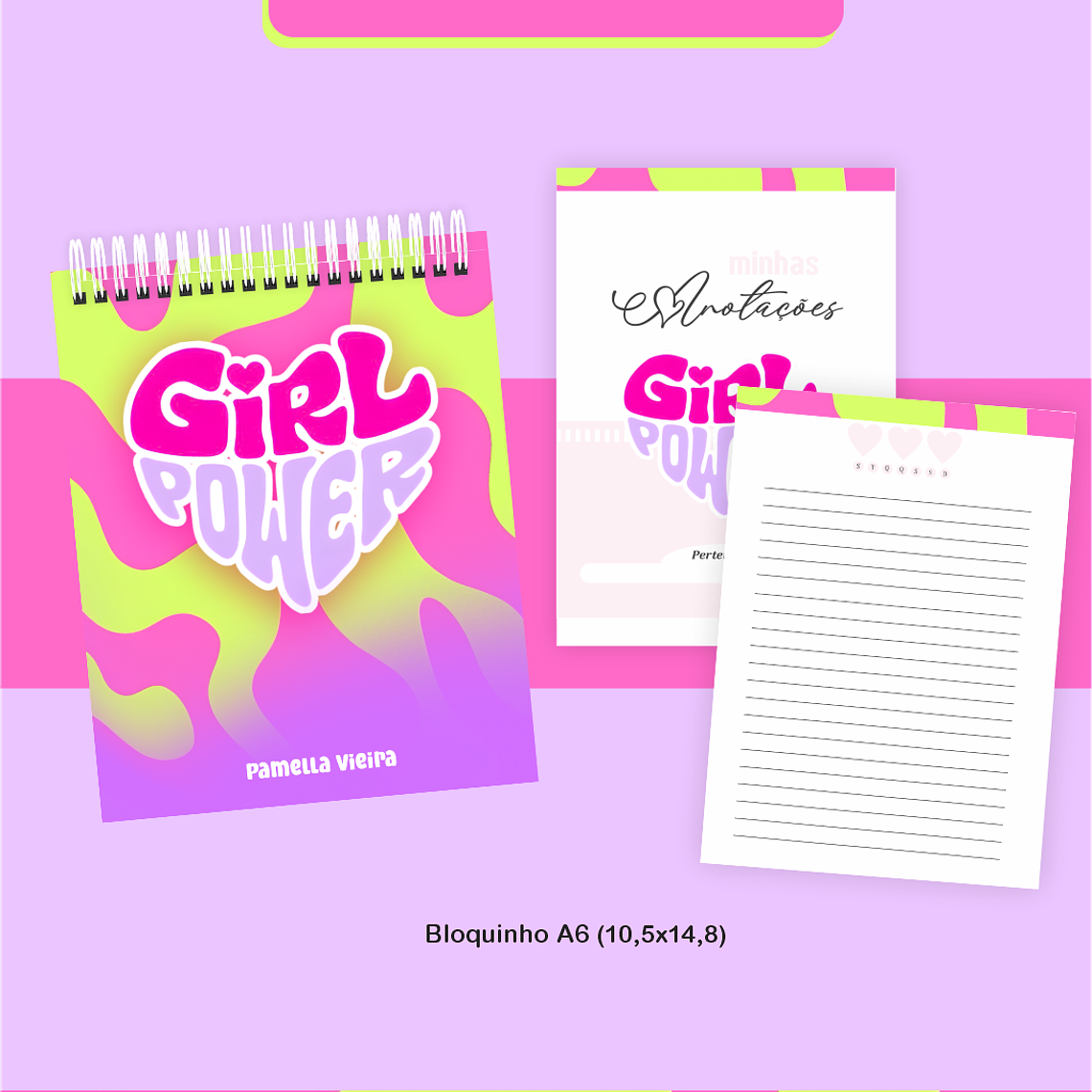 Arquivo Encadernação Coleção Girl Power- Pamella Vieira 4