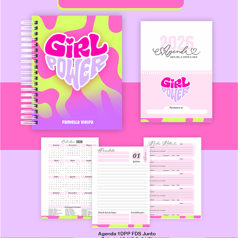 Arquivo Encadernação Coleção Girl Power- Pamella Vieira 6