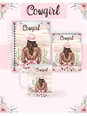 Arquivo Encadernação Coleção CowGirl - Pamella Vieira