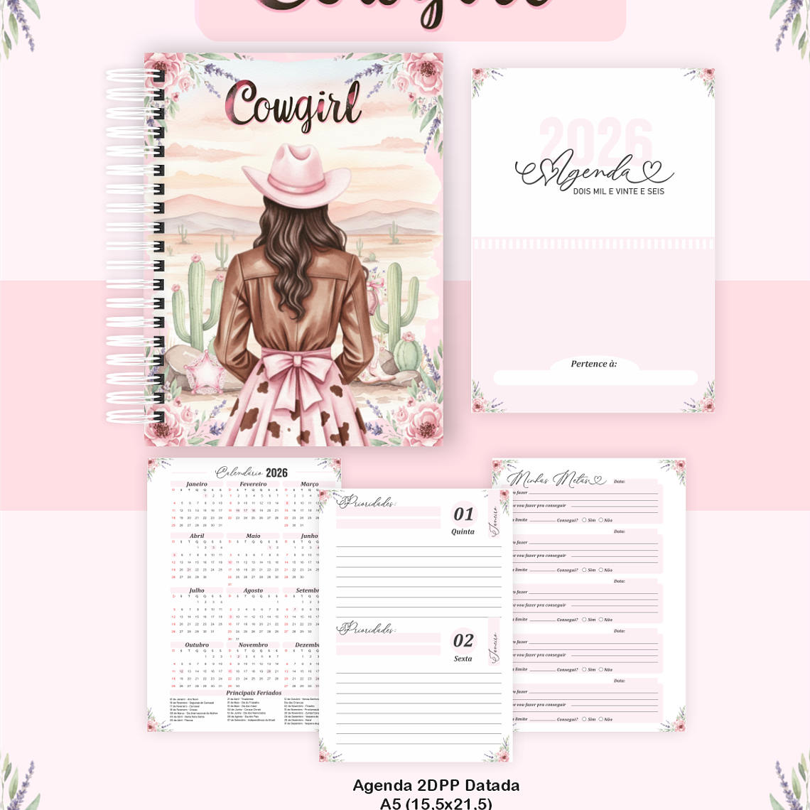 Arquivo Encadernação Coleção CowGirl - Pamella Vieira 3