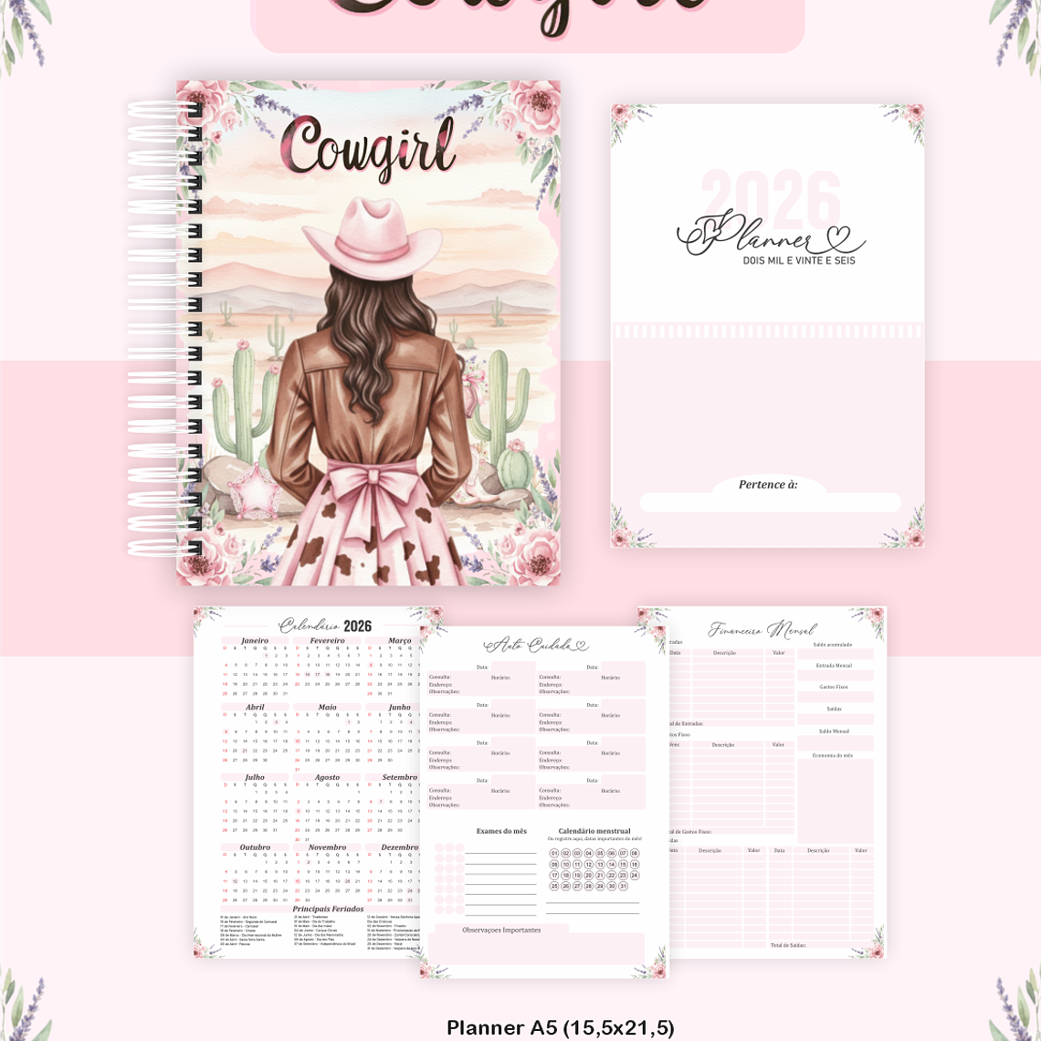 Arquivo Encadernação Coleção CowGirl - Pamella Vieira 4