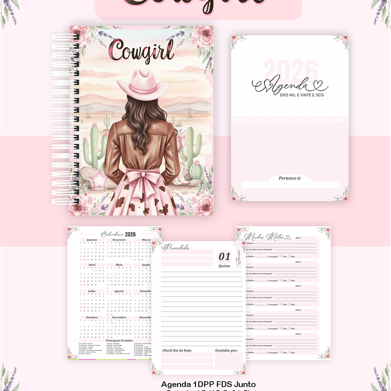 Arquivo Encadernação Coleção CowGirl - Pamella Vieira 6