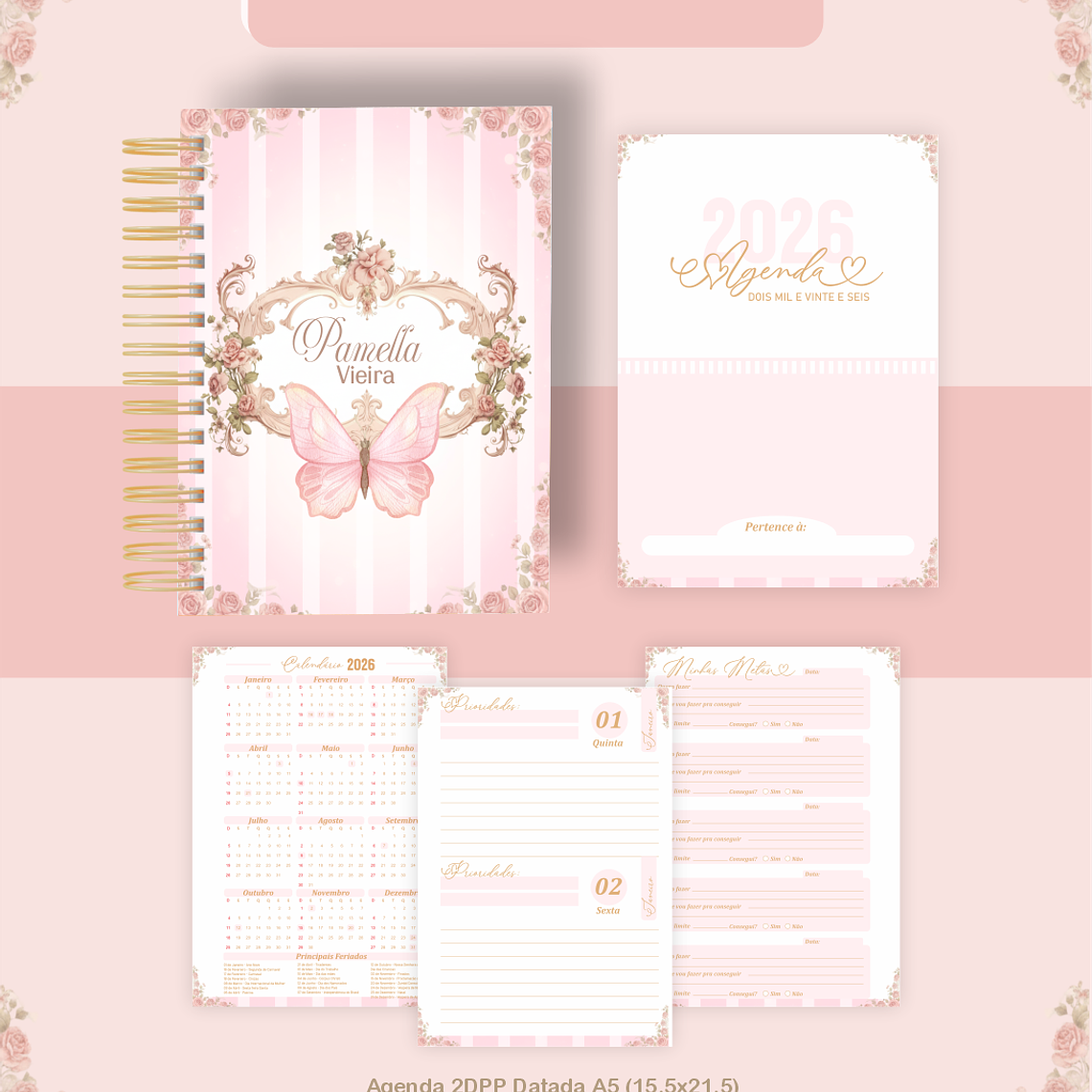 Arquivo Encadernação Coleção Estilo Barroco - Pamella Vieira 4