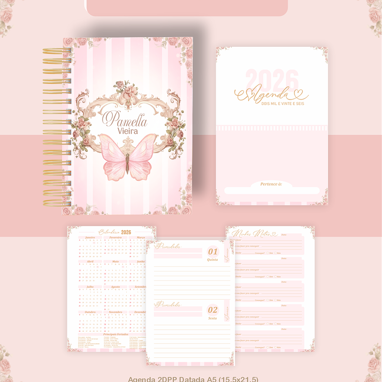 Arquivo Encadernação Coleção Estilo Barroco - Pamella Vieira 4