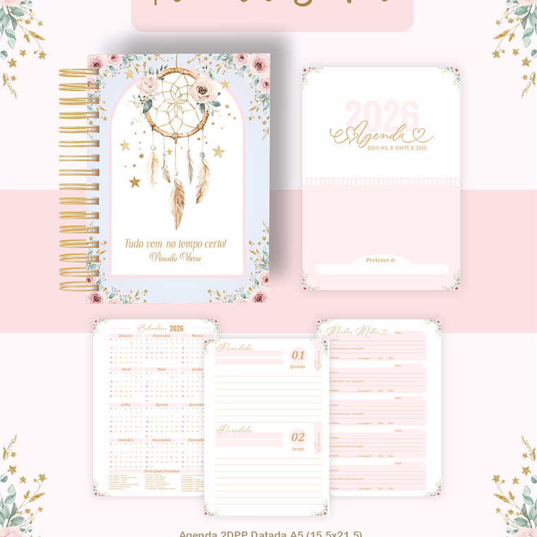 Arquivo Encadernação Coleção Filtro de Sonhos 2026 - Pamella Vieira 2