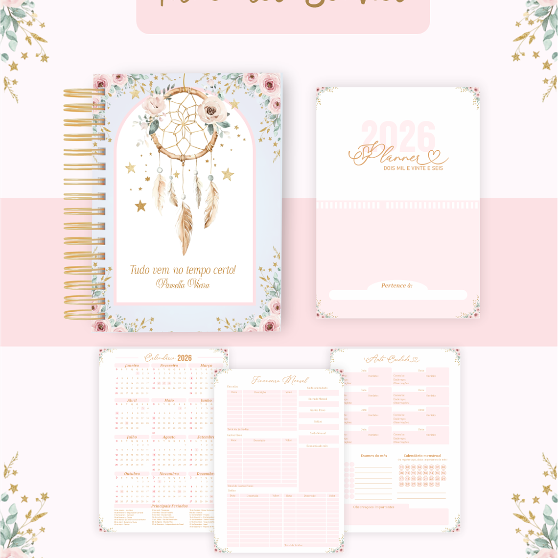 Arquivo Encadernação Coleção Filtro de Sonhos 2026 - Pamella Vieira 3