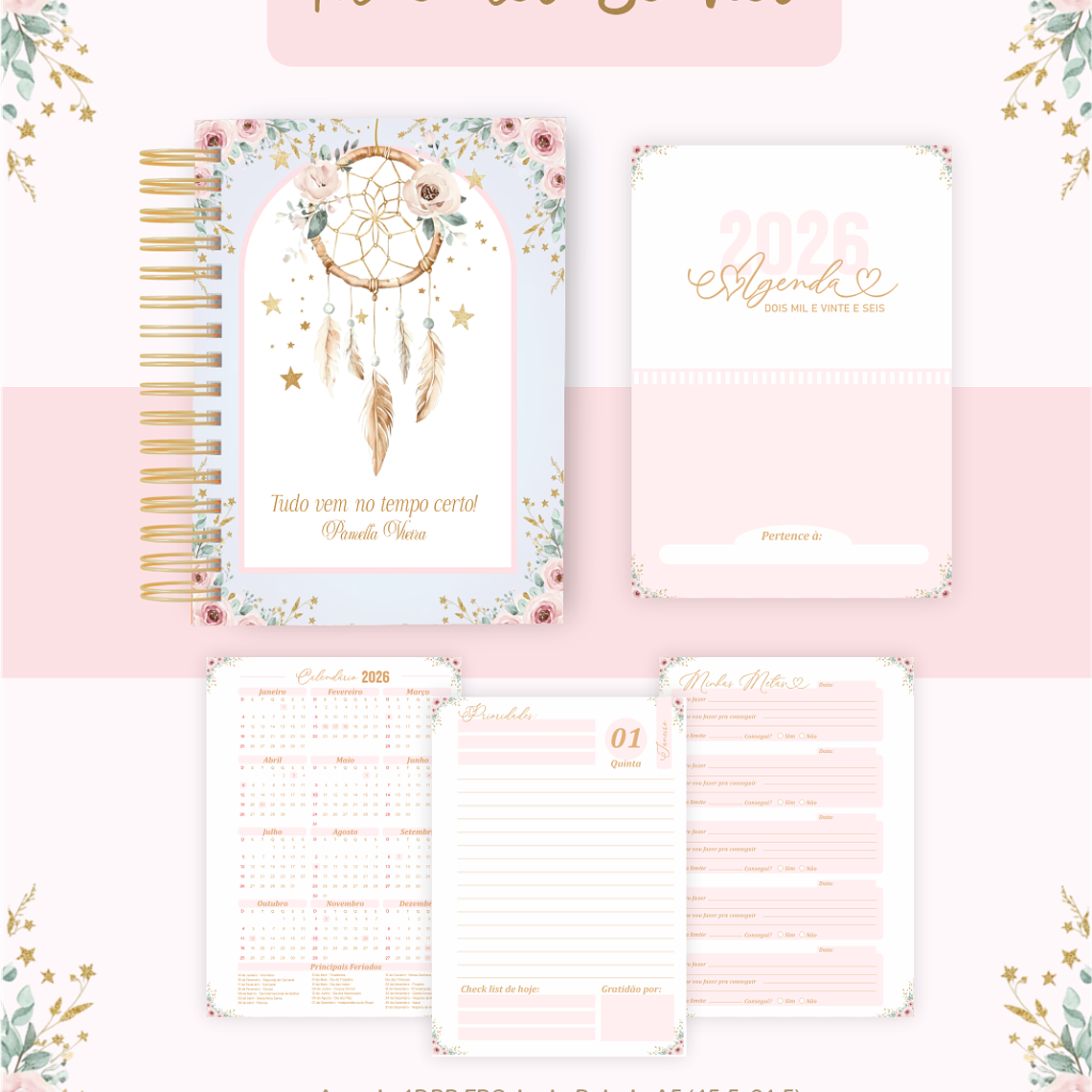 Arquivo Encadernação Coleção Filtro de Sonhos 2026 - Pamella Vieira 5