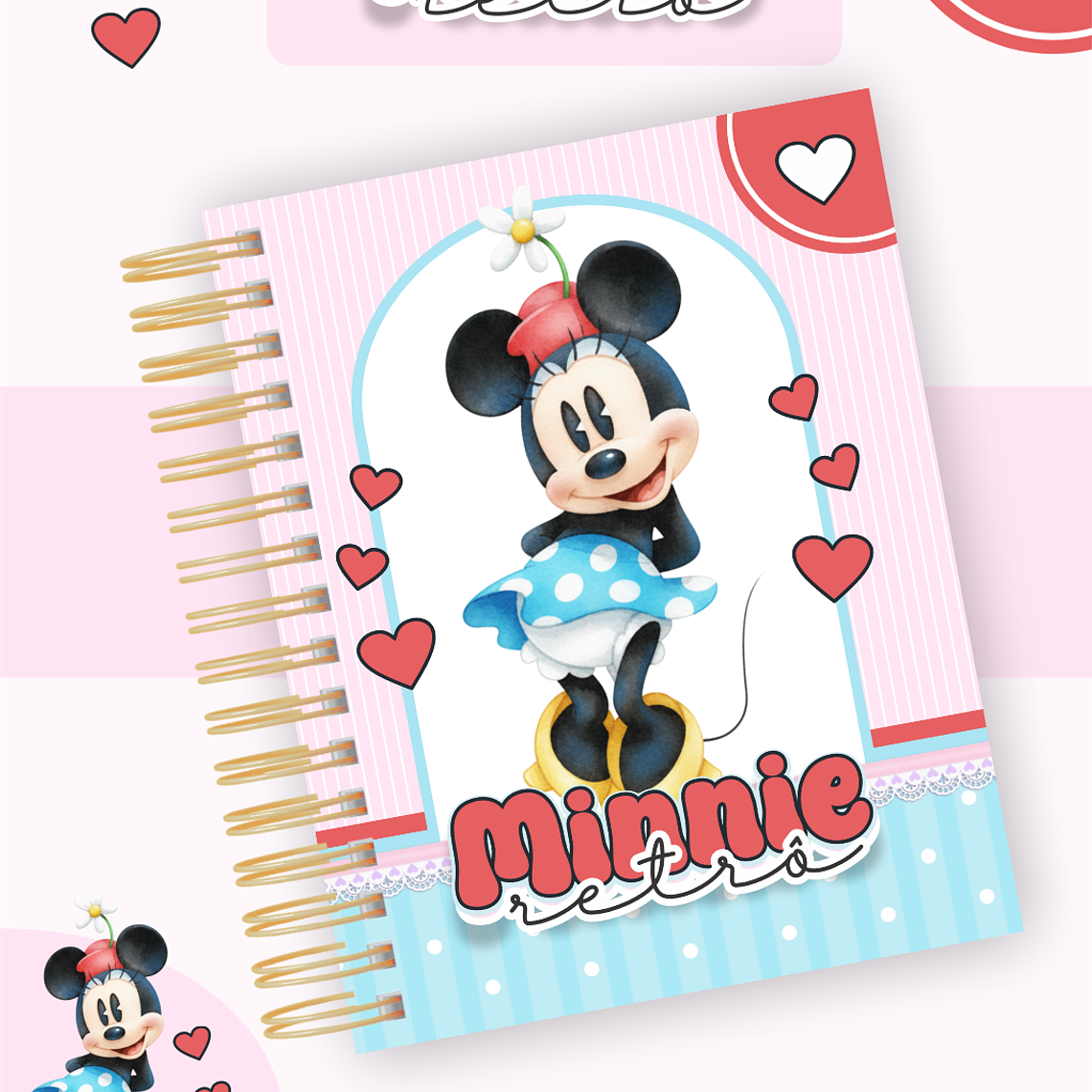Arquivo Encadernação Coleção Minnie Retrô - Pamella Vieira 7