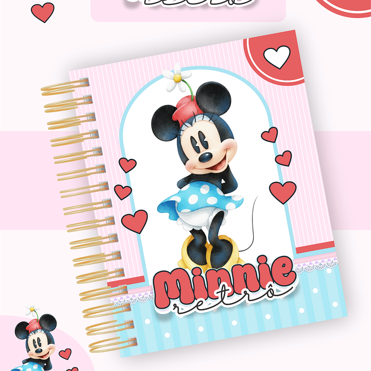 Arquivo Encadernação Coleção Minnie Retrô - Pamella Vieira 7