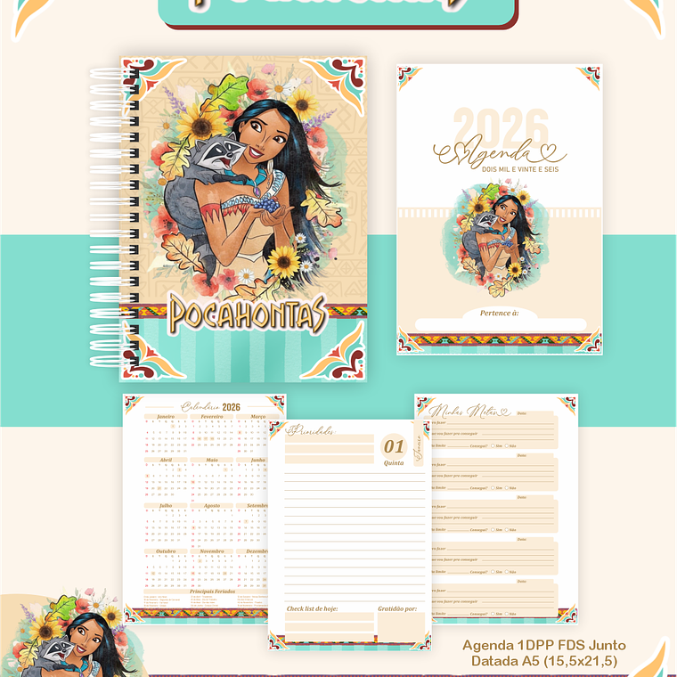 Arquivo Encadernação Coleção Pocahontas 2026 - Pamella Vieira 2