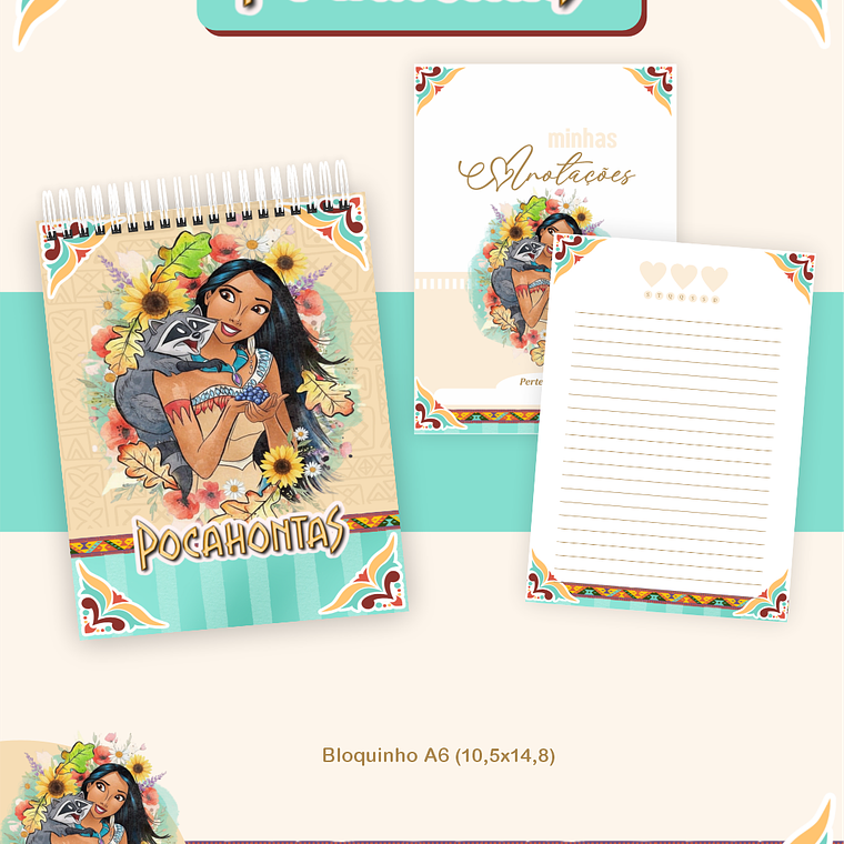 Arquivo Encadernação Coleção Pocahontas 2026 - Pamella Vieira 3