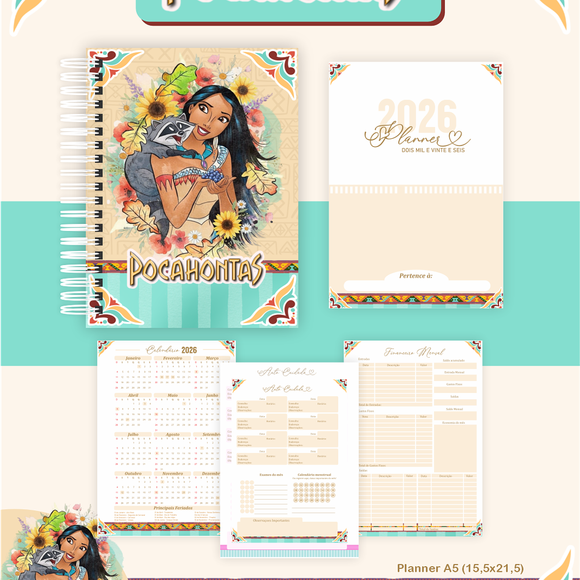 Arquivo Encadernação Coleção Pocahontas 2026 - Pamella Vieira 5