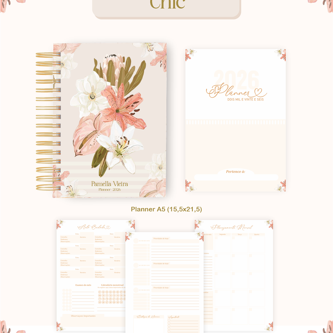 Arquivo Encadernação Coleção Lírios Chic- Pamella Vieira 3