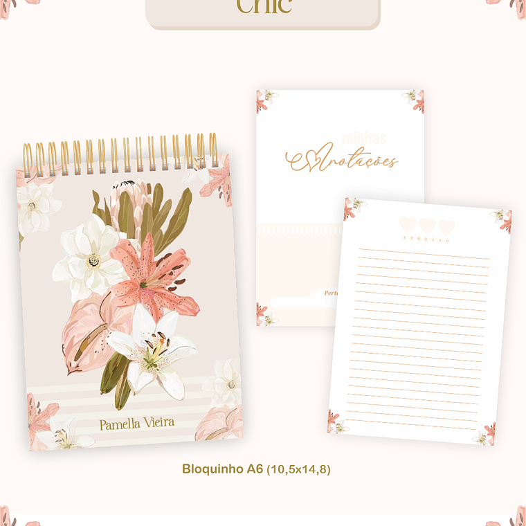 Arquivo Encadernação Coleção Lírios Chic- Pamella Vieira 6