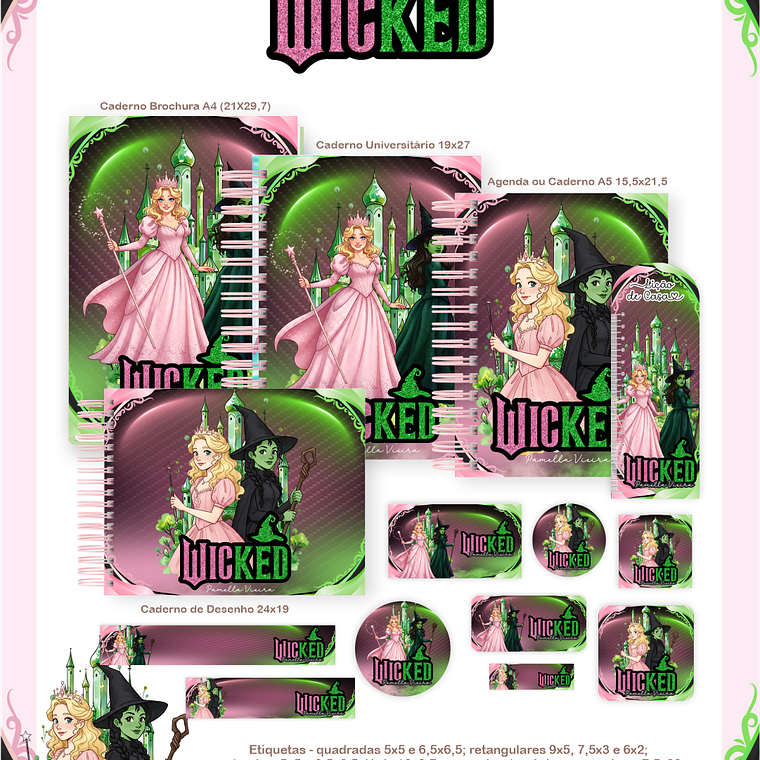Arquivo Encadernação Escolar 2026 Wicked 1