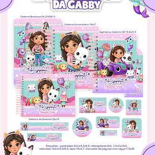 Arquivo Encadernação Escolar 2026 A Casa Mágica da Gabby