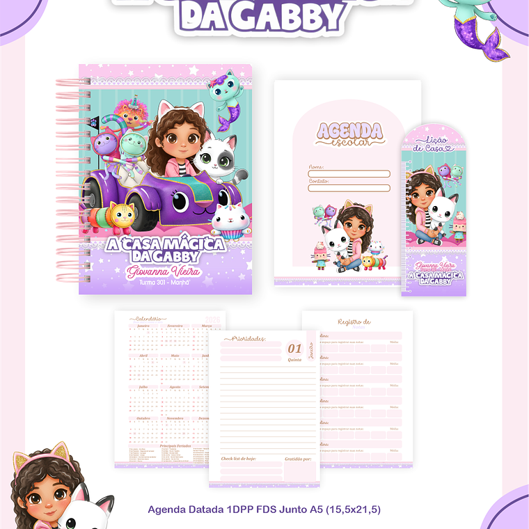 Arquivo Encadernação Escolar 2026 A Casa Mágica da Gabby 3