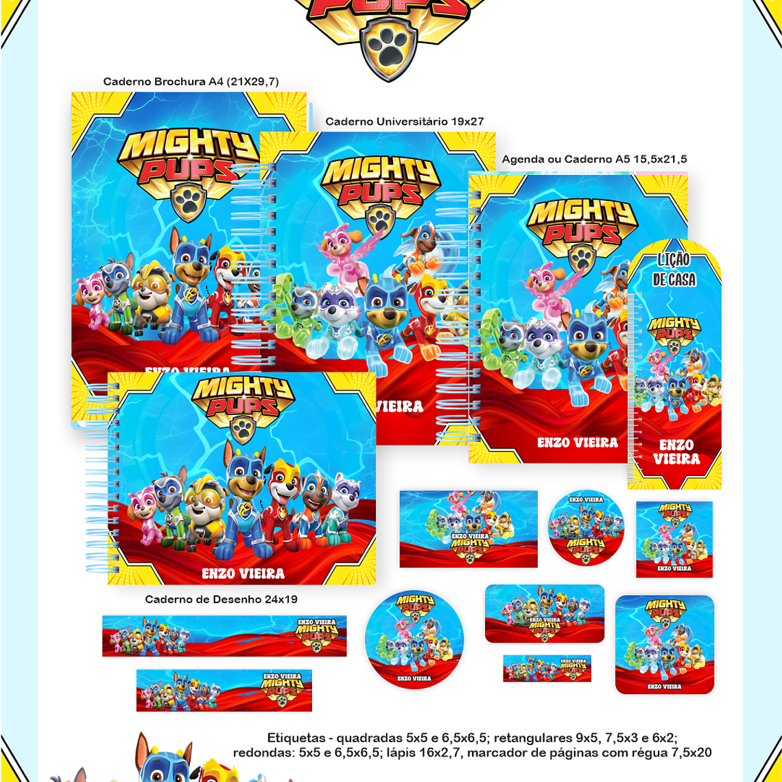 Arquivo Encadernação Escolar 2026 Patrulha Canina 1