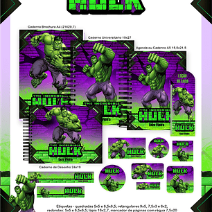 Arquivo Encadernação Escolar 2026 Hulk