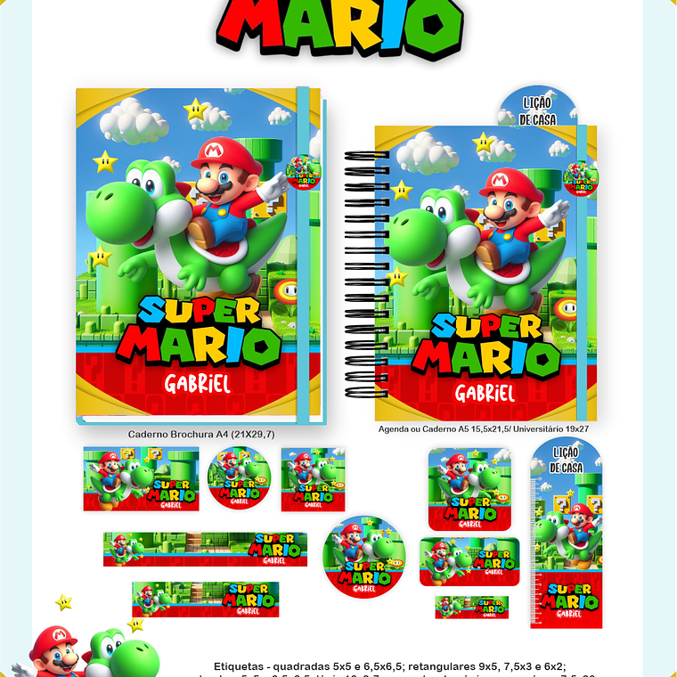 Arquivo Encadernação Escolar 2026 Super Mario 4