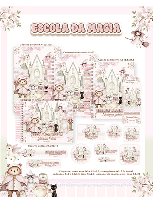 Arquivo Encadernação Escolar 2026 Escola da Magia