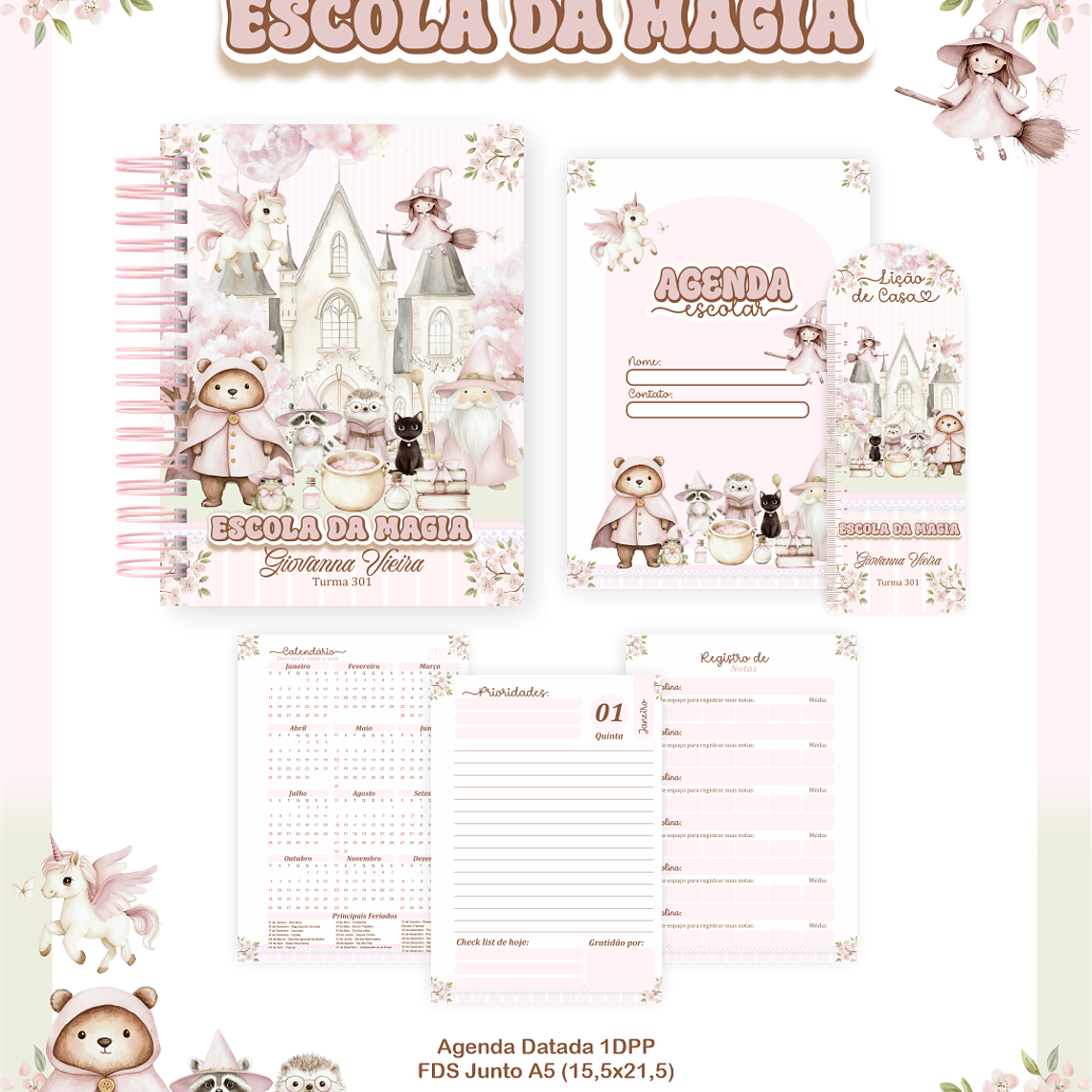 Arquivo Encadernação Escolar 2026 Escola da Magia 2