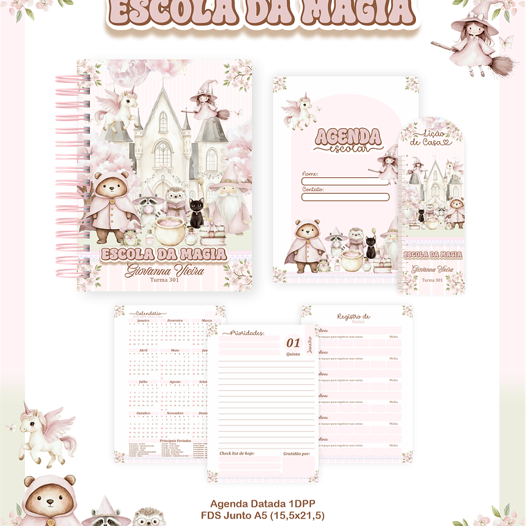 Arquivo Encadernação Escolar 2026 Escola da Magia 2