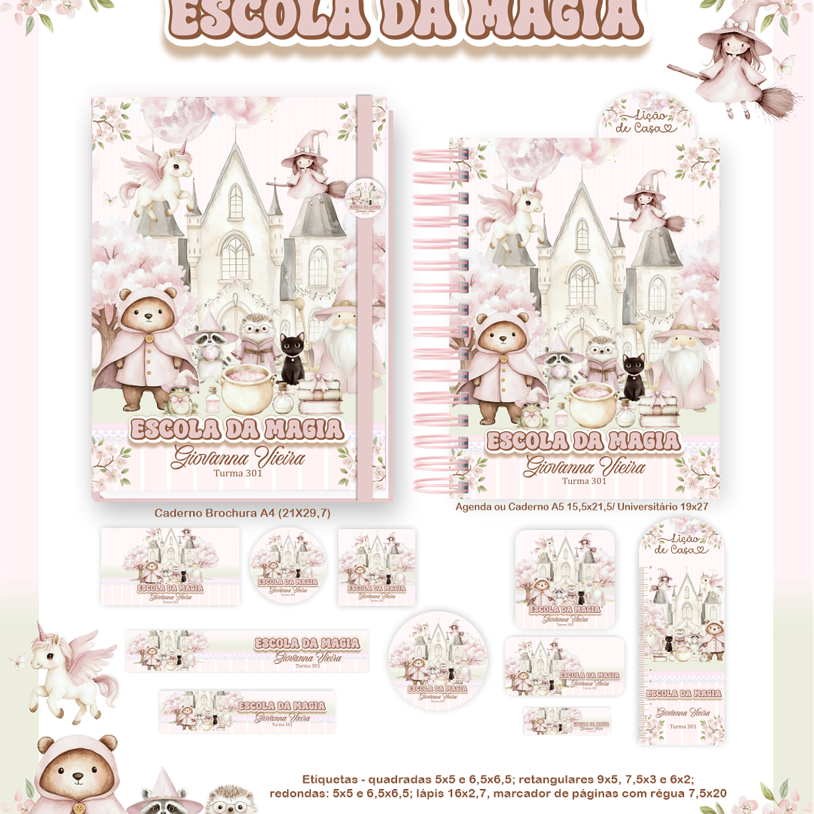 Arquivo Encadernação Escolar 2026 Escola da Magia 5