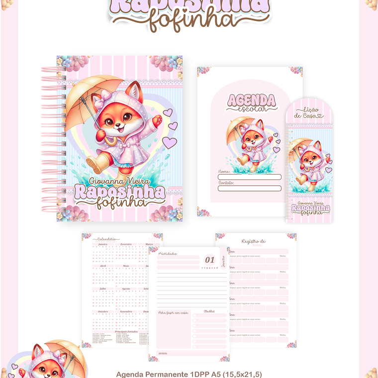 Arquivo Encadernação Escolar 2026 Raposinha 2
