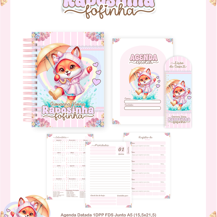 Arquivo Encadernação Escolar 2026 Raposinha 3