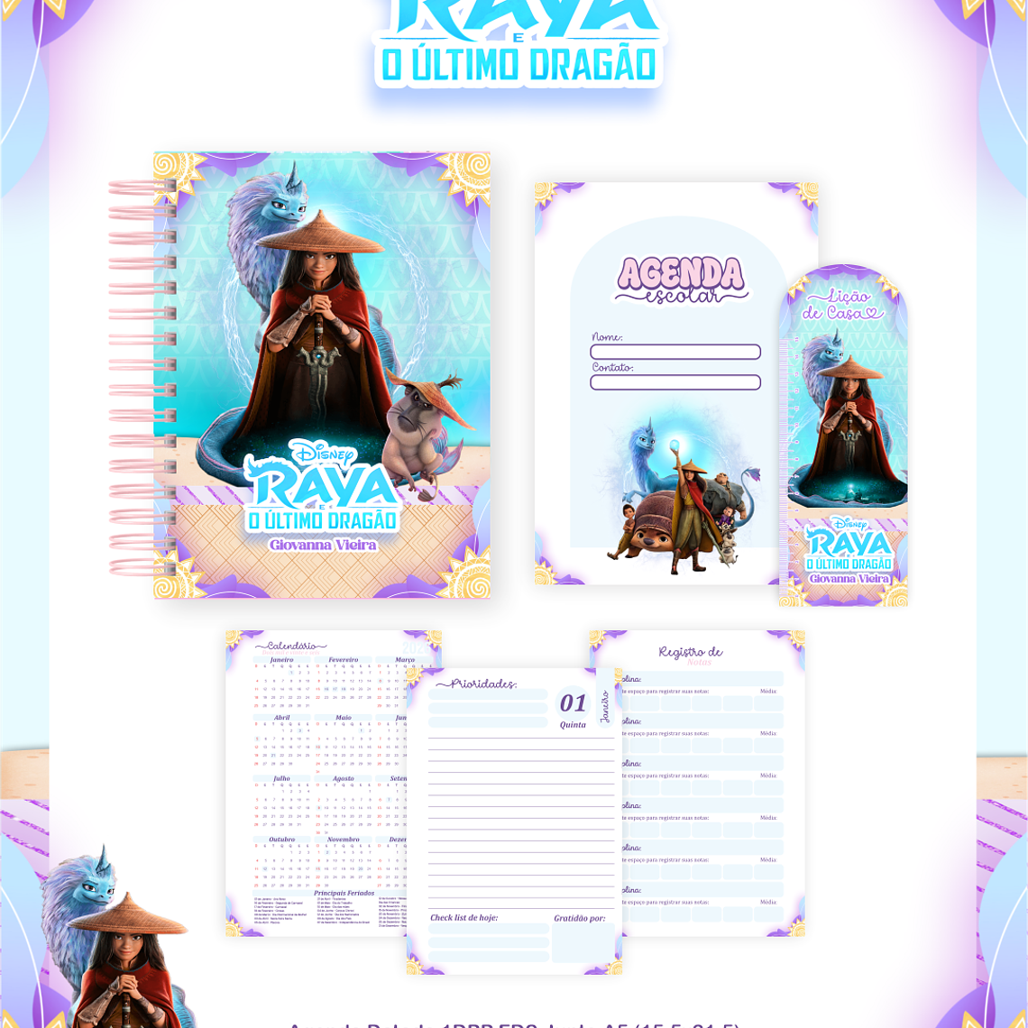Arquivo Encadernação Escolar 2026 Raya 4