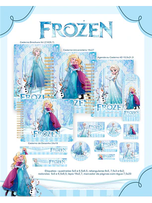 Arquivo Encadernação Escolar 2026 Frozen