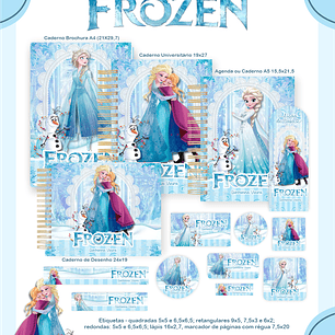 Arquivo Encadernação Escolar 2026 Frozen