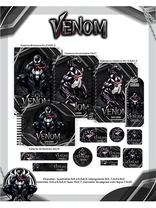 Arquivo Encadernação Escolar 2026 Venom