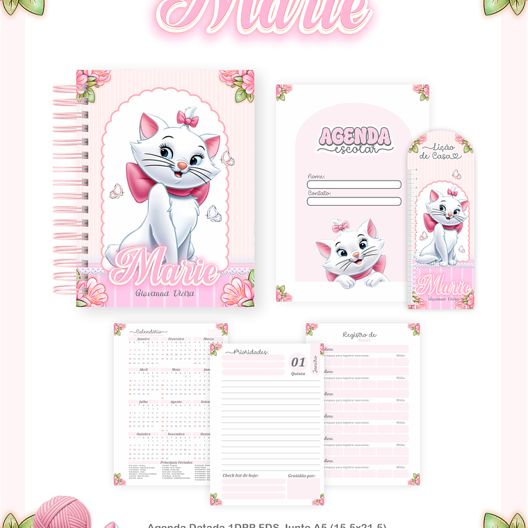 Arquivo Encadernação Escolar 2026 Marie 4