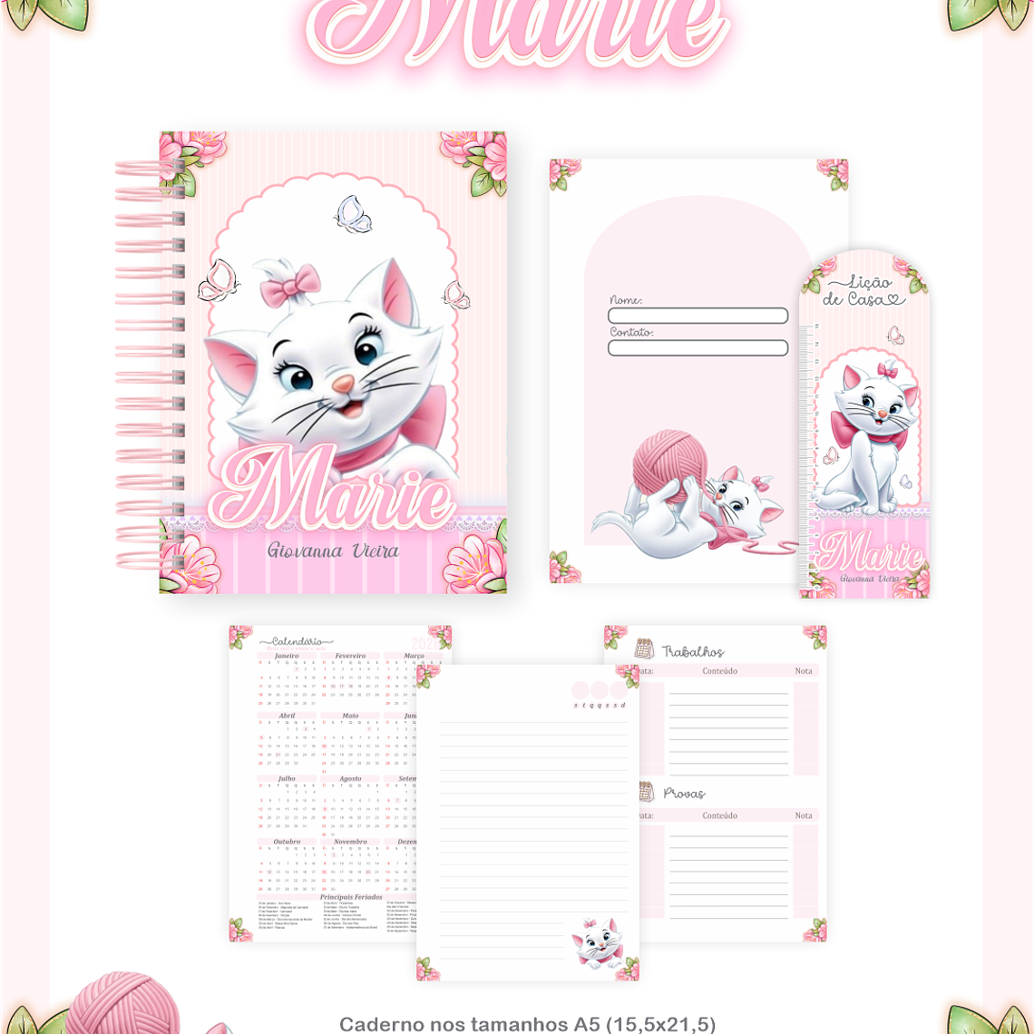 Arquivo Encadernação Escolar 2026 Marie 5