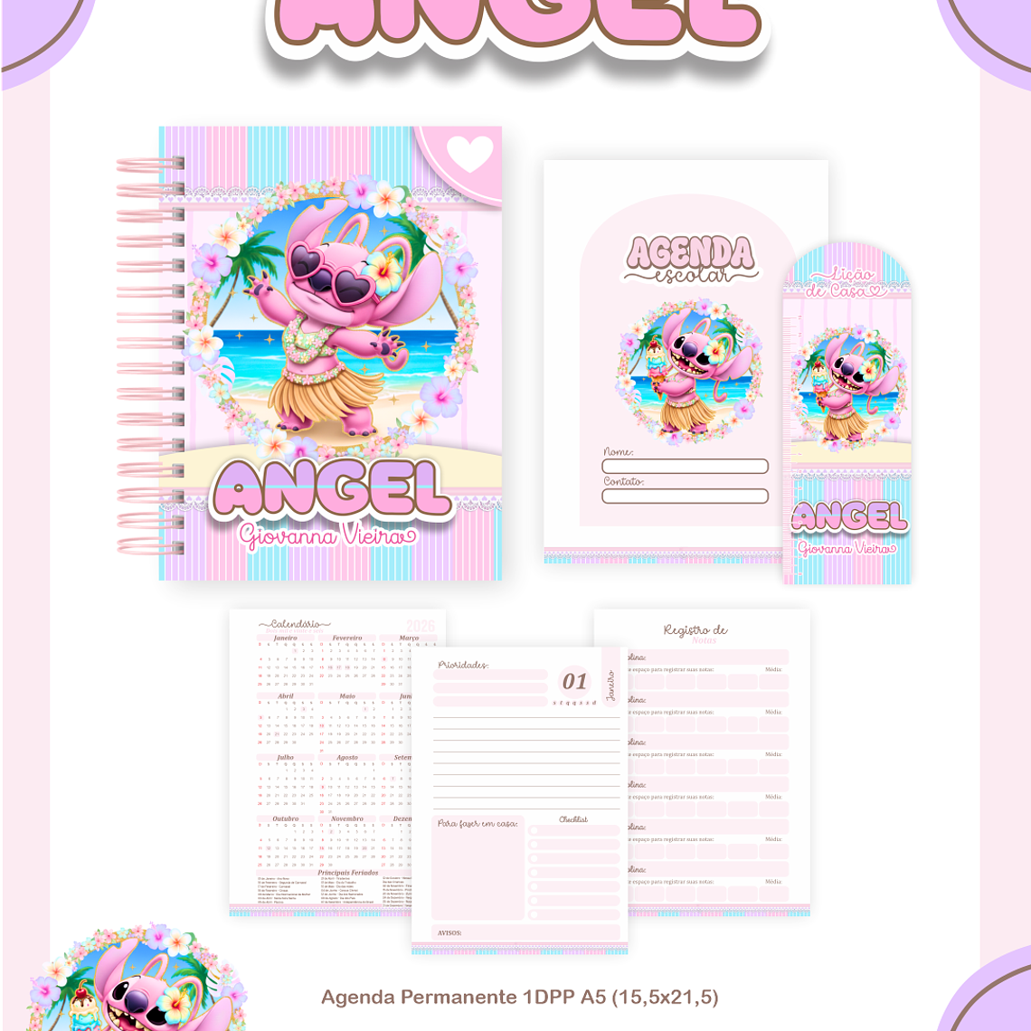 Arquivo Encadernação Escolar 2026 Angel 3