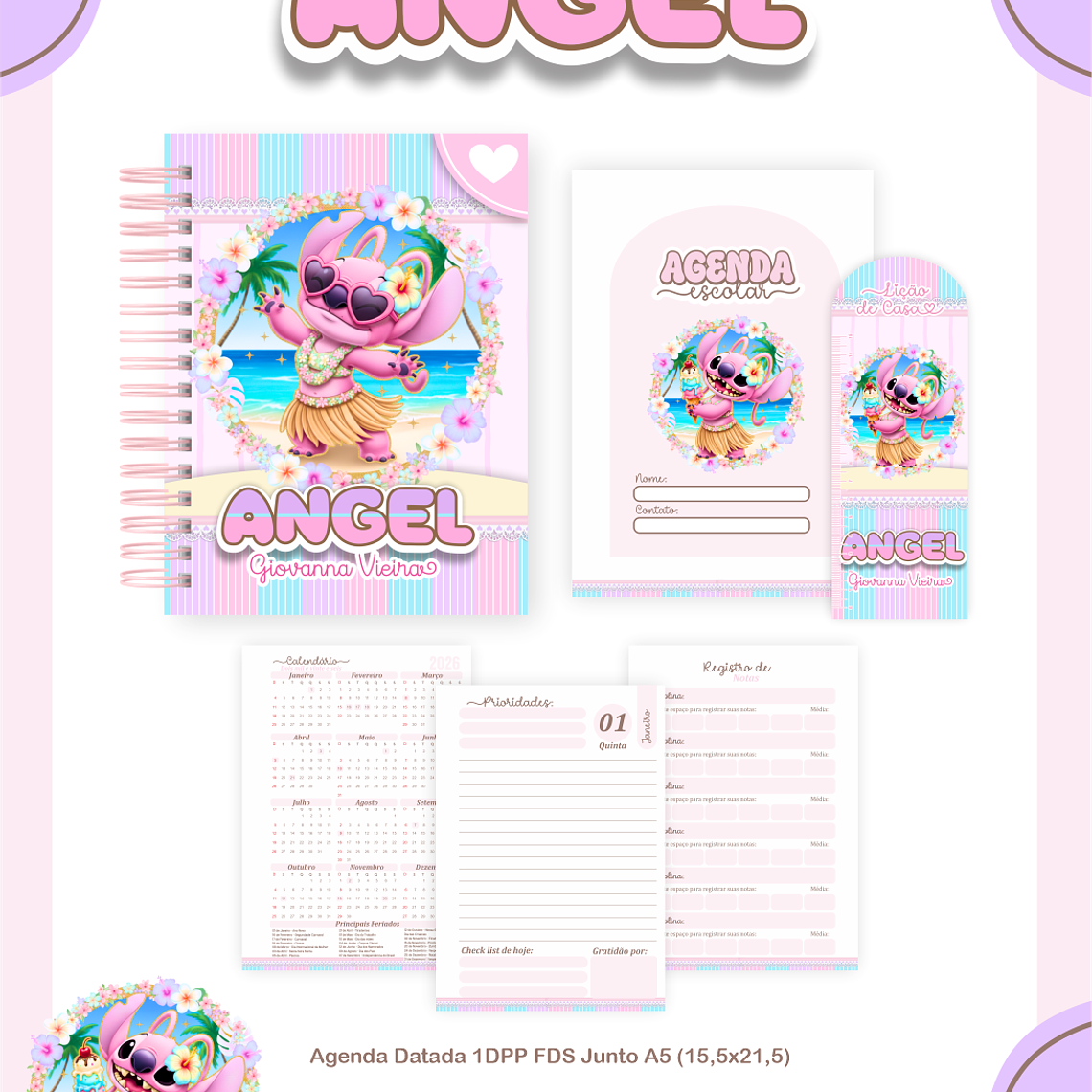 Arquivo Encadernação Escolar 2026 Angel 5