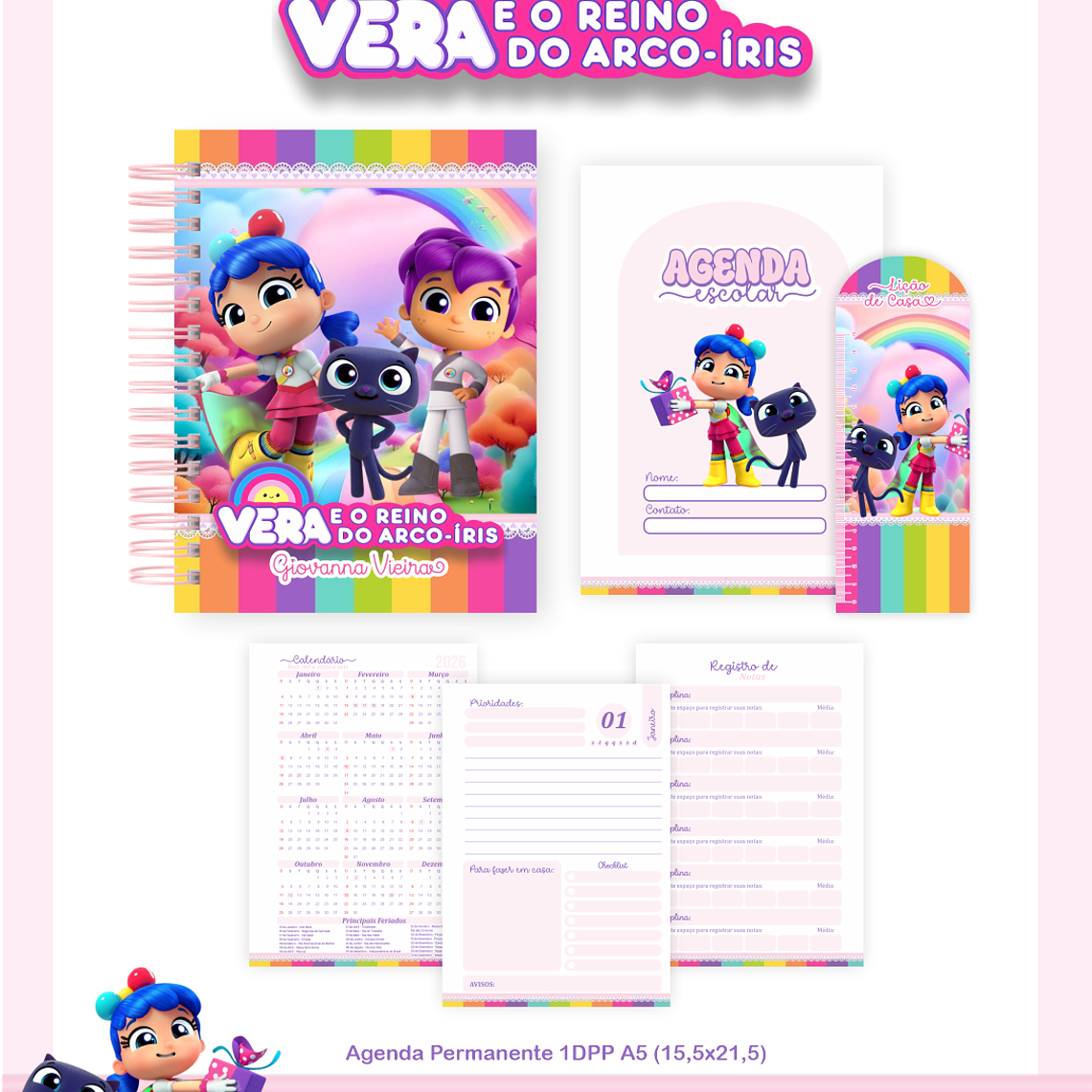 Arquivo Encadernação Escolar 2026 Vera e o Reino do Arco-íris 5