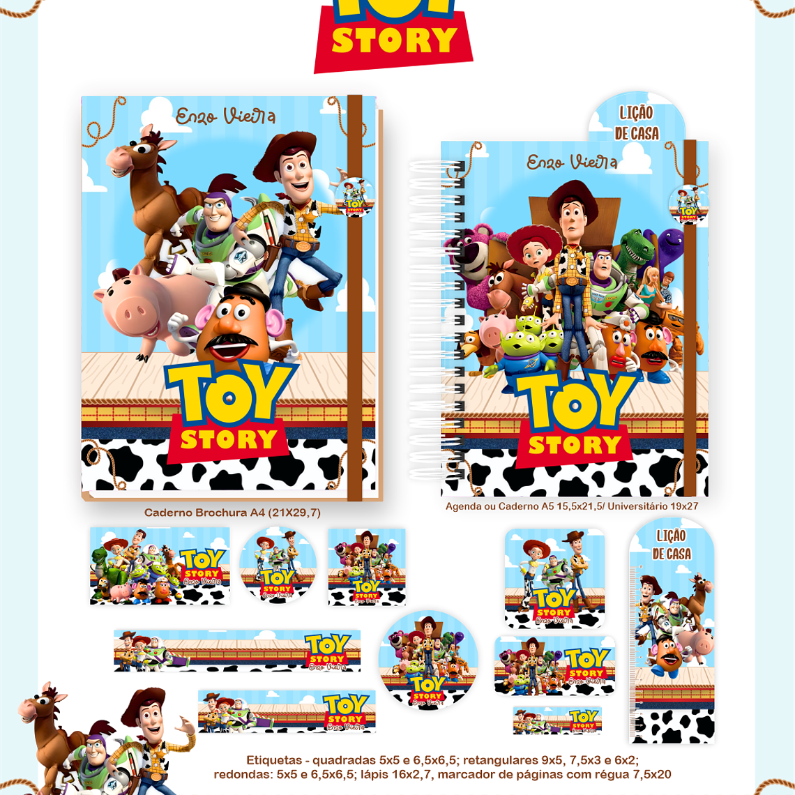 Arquivo Encadernação Escolar 2026 Toy Story 2