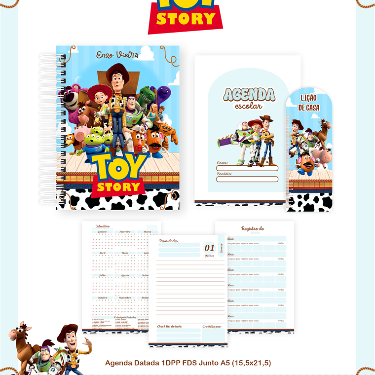 Arquivo Encadernação Escolar 2026 Toy Story 4