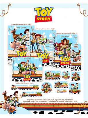 Arquivo Encadernação Escolar 2026 Toy Story