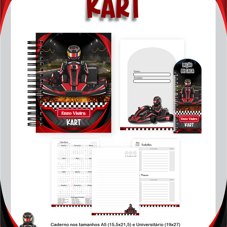 Arquivo Encadernação Escolar 2026 Kart 5