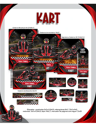 Arquivo Encadernação Escolar 2026 Kart