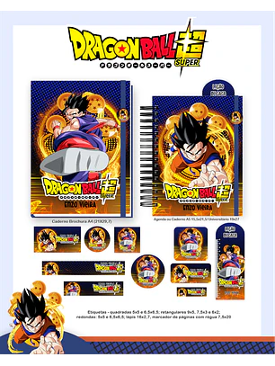 Arquivo Encadernação Escolar 2026 Dragon Ball Z